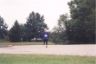 Patti approaches finish.JPG (45138 bytes)